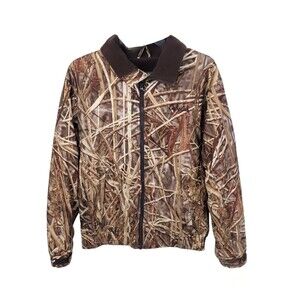 Cabelas Jacket Mens Medium Full Zip Fleece Lined Seclusion 3D Camo Coat